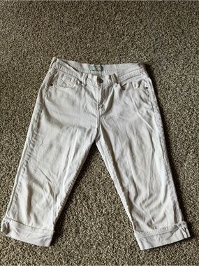 Vintage Levi's White 515 Cropped Capri Jeans
